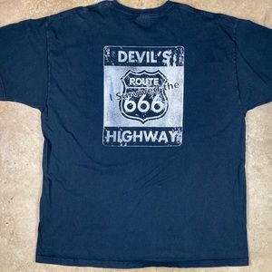Vintage Devils Highway graphic Harley Davidson Tee